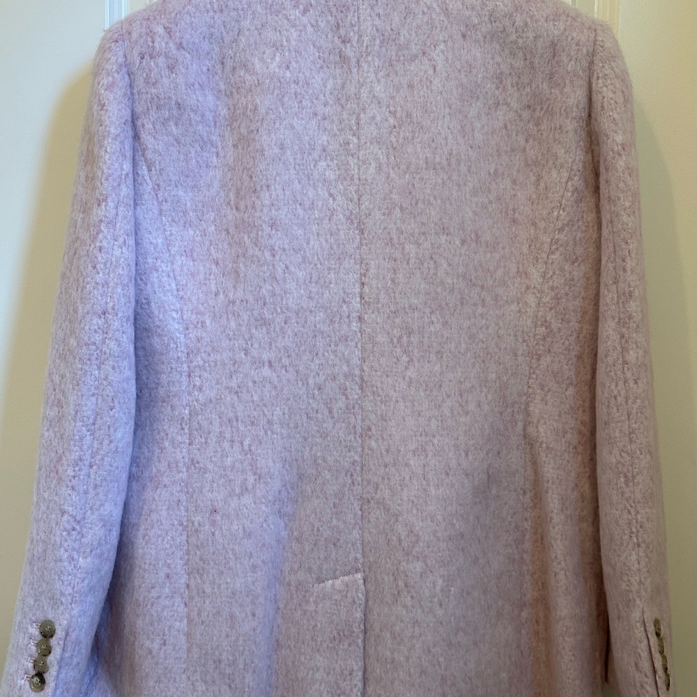 J. Crew Italian Wool Light Pink Pea Coat - Picture 8 of 15